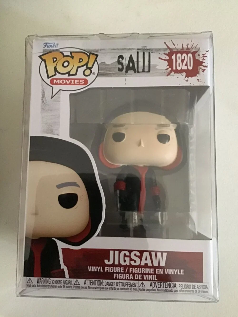 Funko Pop Vinyl Jigsaw John Kramer #1820 Horror SAW Movie Figure w/Protector